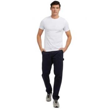 Guess Small Logo T-Shirt - Men's Pure White Cotton Round Neck T-shirt - Size: XX-Large