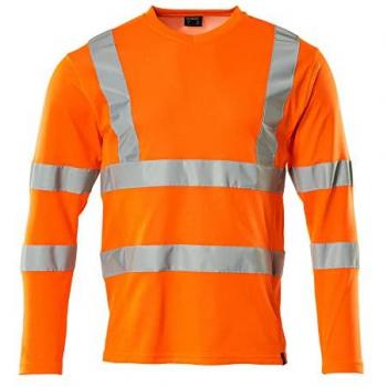 Camiseta de Manga Larga Hi-Vis Naranja Seguridad Classic 18281 (M)