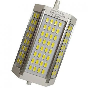 R7s LED 118mm 30w Led Regulable. Color Blanco Frío