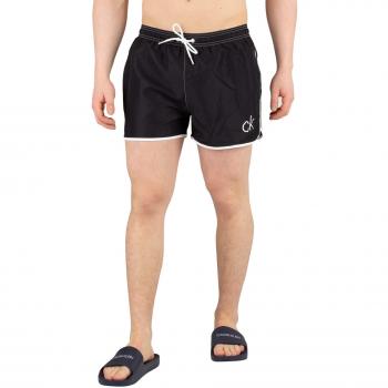 Corredor corto Retro de la CK Calvin Klein Swim Shorts negro X grande