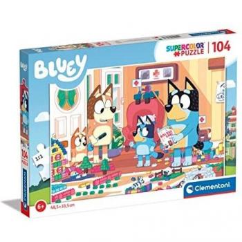 Clementoni 104 Piezas Bluey Puzzle Infantil A Partir De 6 Años (27167), Multicolor