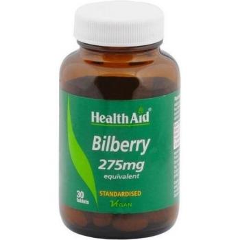 Health Aid Bilberry 550mg Tablets - Natural Eye Support Supplement