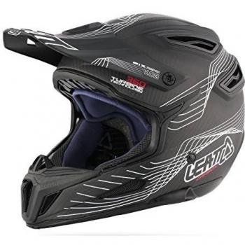 Leatt Downhill de casco DBX 6.0 Carbon Carbon/blanco/rojo, color negro, tamaño medium