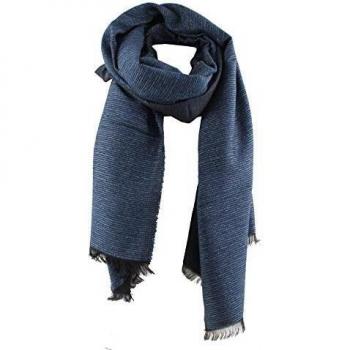 EFERRI Pañuelo Grueso Bufanda Lana Invierno, Azul, Talla única para Mujer