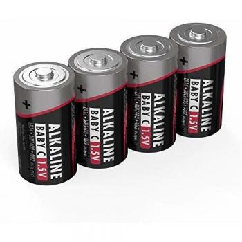 Pilas Alcalinas C (LR14) Ansmann - Paquete de 4 unidades, 1.5V