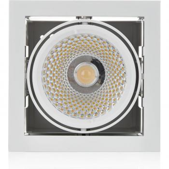 Foco empotrado LED Arcchio Adin, 25,9W, 4.000K, color blanco, moderno, hecho de aluminio para salón y comedor