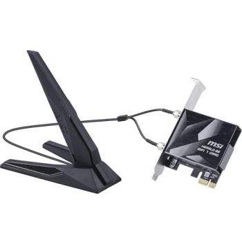 Tarjeta PCIe WiFi 7 MSI Herald BE9400 con Bluetooth 5.4, Tribanda, 6 GHz, MLO, 320 MHz, hasta 5.8 GB/s