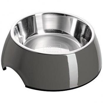 Comedero para Perro Hunter Gris 350 ml Acero Inoxidable