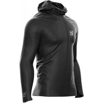 Chamarra Compressport Hurricane Waterproof 10/10 Negro Talla S