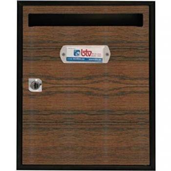 BTV BTV Buzon Interior BTV Vertical Teide Acero Cerezo 300X240X80 mm 15822