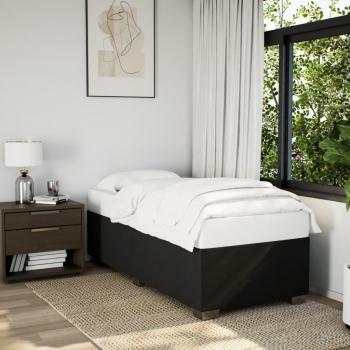 Estructura de cama de tela negro 90x190 cm Vidaxl