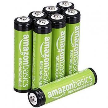 AmazonBasics - Pilas AAA recargables, precargadas, paquete de 8
