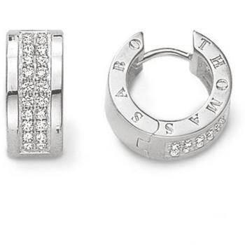 Thomas Sabo Classic Silver Hoop Earrings for Women - Gray, One Size