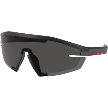 Prada Linea Rossa PS03ZS 1BO06F Men's Geometric Black Sunglasses