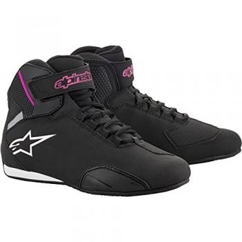 Zapatillas de Moto Alpinestars Stella Sektor para Mujer - Comodidad y Ligereza, Negro-Fucsia
