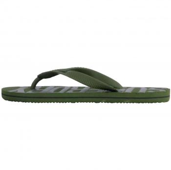 Chanclas Veganas Superdry para Hombre con Logotipo Vintage Logo Verde