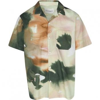 Short Sleeve TieDye Cotton Shirt, Multicolor, Male, Size: M