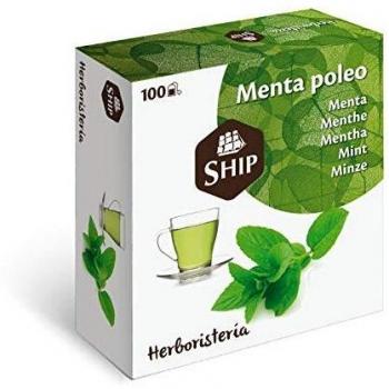 Ship - Infusión de Menta Poleo en Caja de 100 Unidades - Sin Funda - Favorece la Digestión y Regula el Ciclo Hormonal - Efecto Relajante - Infusiones y Tes