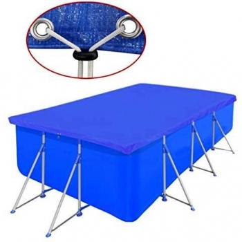 vidaXL Cubierta Piscina Rectangular PE Azul 540x270cm Toldo Protección Jacuzzi