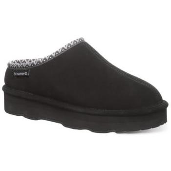 Bearpaw Women's Martis Black Clog Slippers with Platform Sole