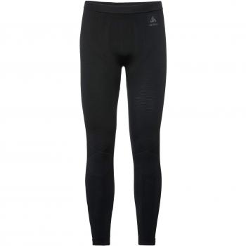 Odlo Evolution Warm Pantalones, Hombre, Negro Y Gris Oscuro, Extra-Large