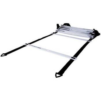 Pure2Improve P2I200550 Escalera de Agilidad, Unisex-Adult, Blanco/Negro, Talla única