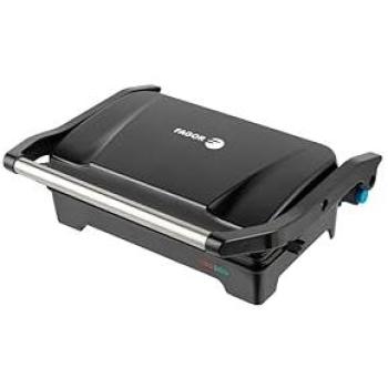 Grill Multifunción Fagor Easygrill 1200W, Control de Temperatura, Apertura 180°, Negro