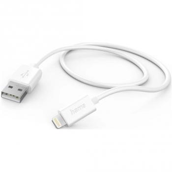 Cable USB-A a Lightning 1.5 m Blanco Hama 00201581 USB 2.0