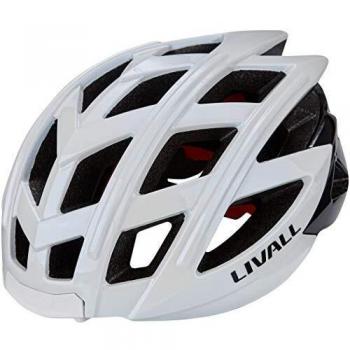 LIVALL BH60SE Musik, Rücklicht, Blinker, Navigation, Anruffunktion und SOS-System Casco de Bicicleta, Unisex Adulto, Blanco, 55-61cm