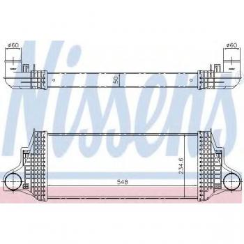 Intercooler NISSENS 96419 Radiador de Aire de Admisión