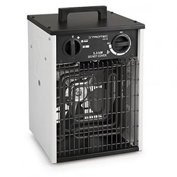 TROTEC Calefactor eléctrico TDS 20 - Calefactor eléctrico con 3 etapas de potencia, rango de potencia entre 1,65 kW y 3,3 kW