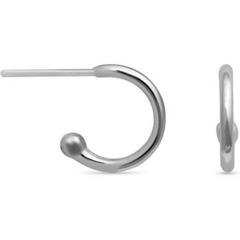 Pendientes Visna Essential de Plata de Ley 925 con Baño de Rodio y Detalles Elegantes