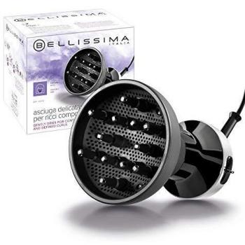 Imetec Bellissima Diffon DF1 1000 Difusor de Aire Caliente para Cabello Rizado, 700 W, 2 Combinaciones Aire,Temperatura, Secado Delicado, Rizos Definidos sin Efecto Encrespado, negro