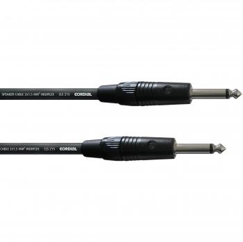 Cordial CPL 5 PP 5m Black Loudspeaker Cable with Dual 6.35mm Jack Plugs