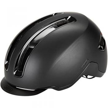 Abus HUD-Y Velvet Black Adult Bicycle Helmet (Size S, LED)