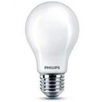 Philips LED Bombilla estándar mate, consumo de 10,5W equivalente a 100 W de una bombilla incandescente, casquillo gordo E27 luz blanca cálida
