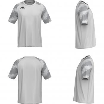 Camiseta Infantil Kappa Daverno Manga Corta Blanca