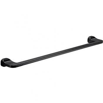 Toallero de pared 60 cm en acero inoxidable y Cromall negro mate serie Stelvio