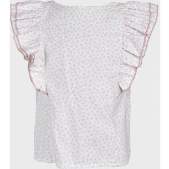 Blusa de niña con volantes y flores