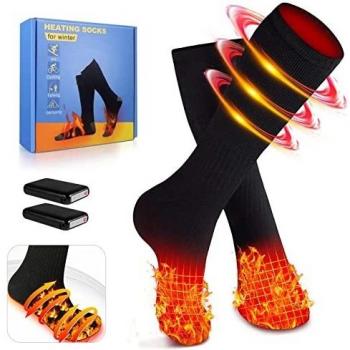 Calcetines Calefactables Mujer Hombre ,Calcetines con Calefaccion Invierno De con 3 Ajustes De CalefaccióN, Calcetines Termicos Mujer Hombres Recargables Calcetines Calefactables para