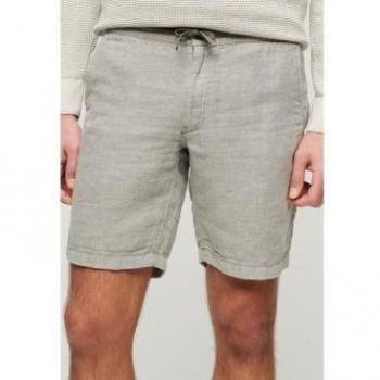 Pantalón corto de lino con cordón Superdry para hombre