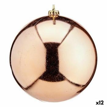 Bola de Navidad Cobre Plástico 20 X 21 X 20 Cm (12 Unidades)