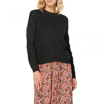JDY JDYNEWDAISY L/S Structure PULLO KNT Noos Suéter, Plateado, M para Mujer