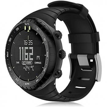 Yaspark Suunto Core Correa, Silicona Suave Bandas Repuesto Accesorio Deportiva Pulsera para Suunto Core Smart Watch