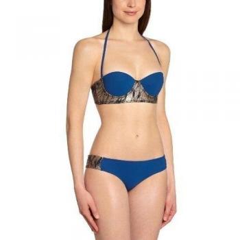 Albertine - Traje de baño premamá para mujer, talla 40, color bleu et doré