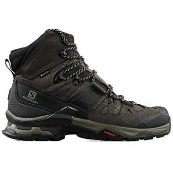 Salomon Quest 4 Gore-Tex Botas de Senderismo Hombre Caqui, características: impermeables, transpirables, suela Contagrip para tracción, plantilla Ortholite para comodidad, sistema de ajuste Quicklace