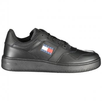 Tommy Jeans Men's Essential Retro Basket Sneakers - Black, Size 13 US