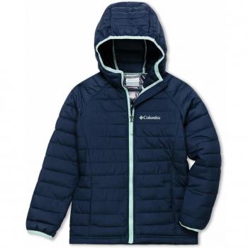 Columbia Powder Lite Chaqueta De Plumón con Capucha, Niñas, Azul