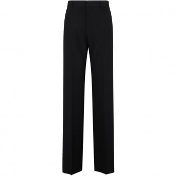 Givenchy Men's Black Wool Tailored Straight Trousers Size 50 BM518Z14DL Color 001