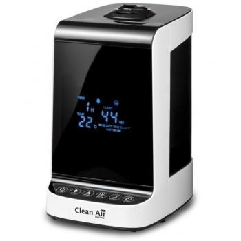 Humidificador con ionizador 2 en 1 Clean Air Optima CA-605, ultrasonico, capacidad de humidificación de hasta 480 ml/h, adecuado para áreas de hasta 65 m2, incluye función de ionización y